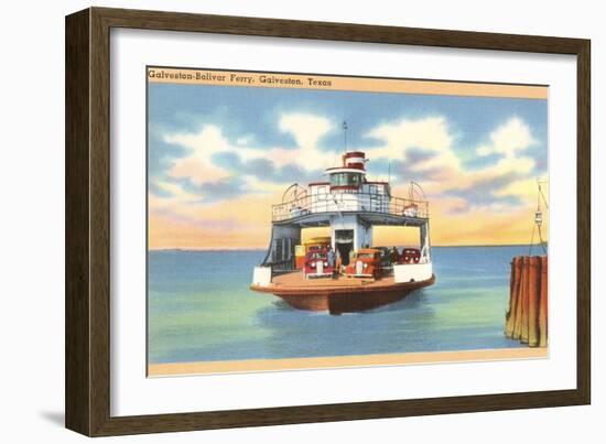 Ferry Boat, Galveston, Texas-null-Framed Art Print