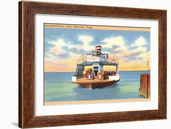 Ferry Boat, Galveston, Texas-null-Framed Art Print