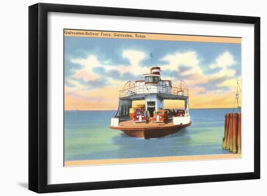 Ferry Boat, Galveston, Texas-null-Framed Art Print