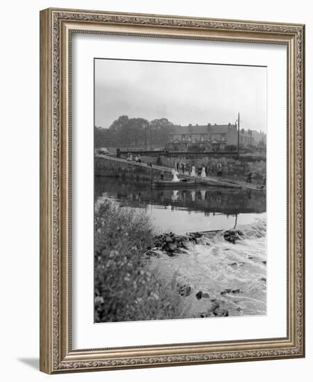 Ferry Boat Wedding Party, Mexborough, South Yorkshire, 1960-Michael Walters-Framed Photographic Print