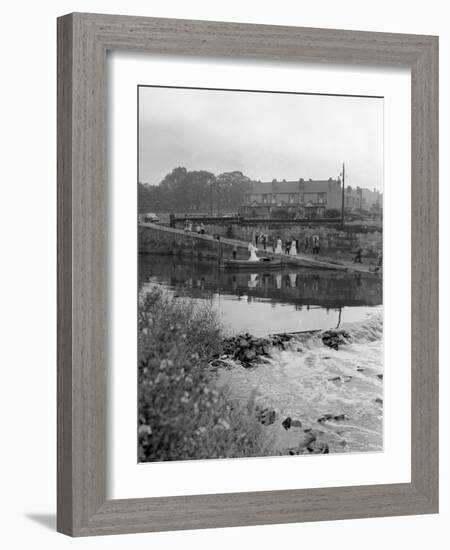 Ferry Boat Wedding Party, Mexborough, South Yorkshire, 1960-Michael Walters-Framed Photographic Print