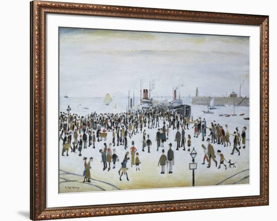 Ferry Boats, 1960-Laurence Stephen Lowry-Framed Giclee Print