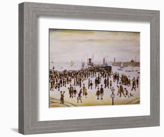 Ferry Boats-Laurence Stephen Lowry-Framed Art Print