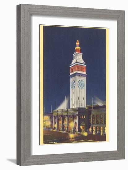 Ferry Building, San Francisco, California-null-Framed Art Print