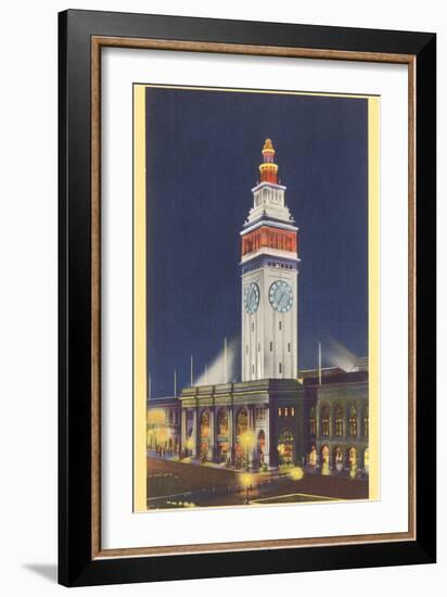 Ferry Building, San Francisco, California-null-Framed Art Print