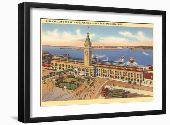 Ferry Building, San Francisco, California-null-Framed Art Print