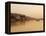Ferry Crosssing the River Ganges at Sunset, Haridwar, Uttaranchal, India, Asia-Mark Chivers-Framed Premier Image Canvas