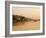 Ferry Crosssing the River Ganges at Sunset, Haridwar, Uttaranchal, India, Asia-Mark Chivers-Framed Photographic Print