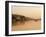 Ferry Crosssing the River Ganges at Sunset, Haridwar, Uttaranchal, India, Asia-Mark Chivers-Framed Photographic Print