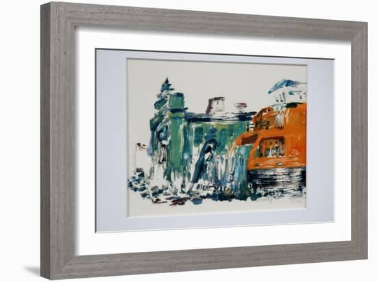 Ferry Dry Dock-Anthony Butera-Framed Giclee Print