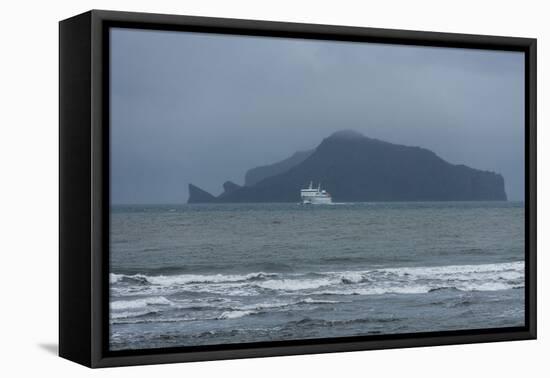 Ferry from the Westman Islands-Catharina Lux-Framed Premier Image Canvas