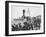 Ferry lands passengers on the island of Prinkipo off the coast of Istanbul, c.1920-null-Framed Photographic Print