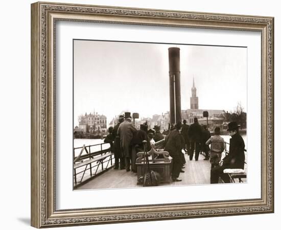 Ferry Passengers, Laandam, 1898-James Batkin-Framed Photographic Print