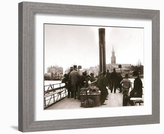 Ferry Passengers, Laandam, 1898-James Batkin-Framed Photographic Print