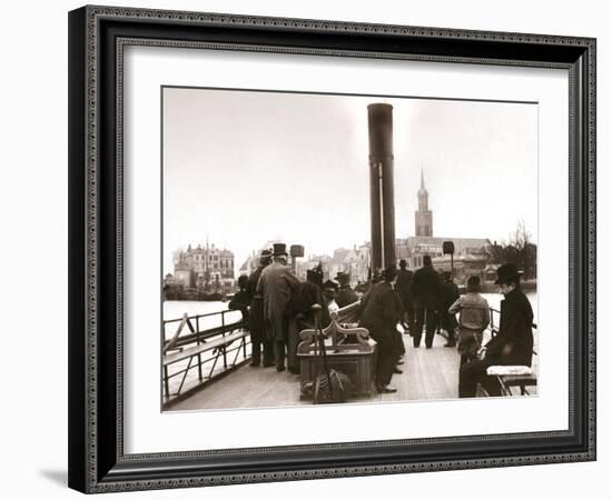 Ferry Passengers, Laandam, 1898-James Batkin-Framed Photographic Print