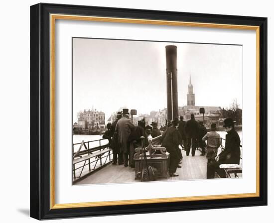 Ferry Passengers, Laandam, 1898-James Batkin-Framed Photographic Print