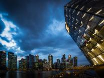 Cityscape of Singapore at night-Ferry Tan-Mounted Photo