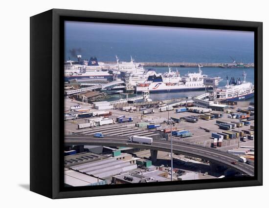 Ferry Terminal at Dover Harbour, Kent, England, United Kingdom-Ian Griffiths-Framed Premier Image Canvas