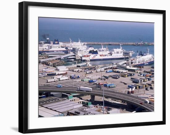 Ferry Terminal at Dover Harbour, Kent, England, United Kingdom-Ian Griffiths-Framed Photographic Print