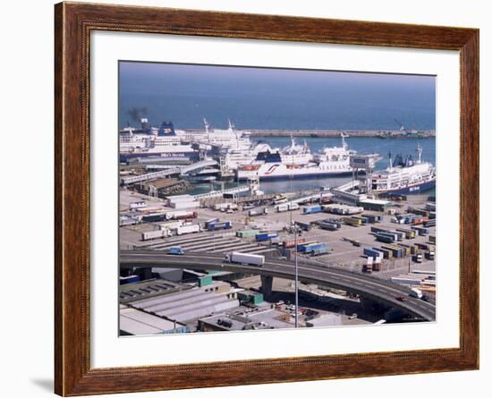 Ferry Terminal at Dover Harbour, Kent, England, United Kingdom-Ian Griffiths-Framed Photographic Print