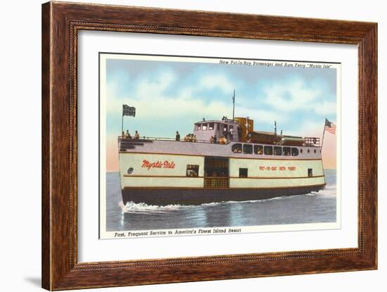 Ferry to Put-in-Bay, Ohio-null-Framed Art Print