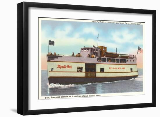 Ferry to Put-in-Bay, Ohio-null-Framed Art Print