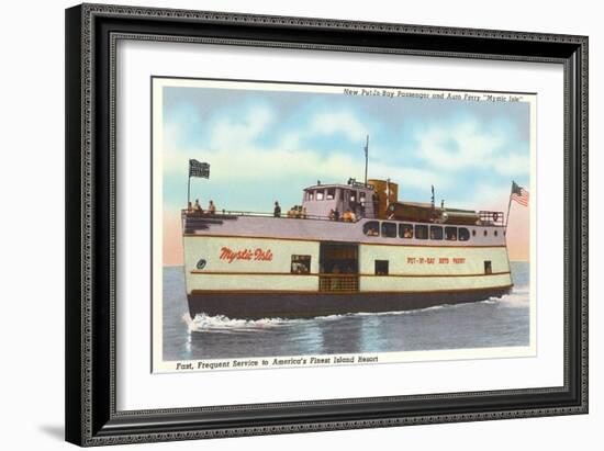 Ferry to Put-in-Bay, Ohio-null-Framed Art Print