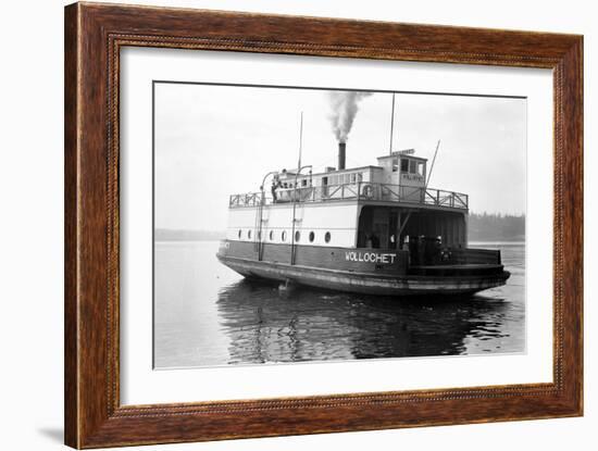 Ferry Wollochet on Puget Sound-Marvin Boland-Framed Giclee Print