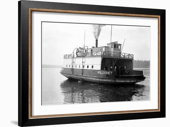 Ferry Wollochet on Puget Sound-Marvin Boland-Framed Giclee Print