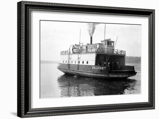 Ferry Wollochet on Puget Sound-Marvin Boland-Framed Giclee Print