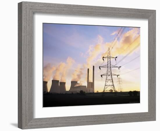 Ferrybridge Power Station, North Yorkshire, England, United Kingdom-Roy Rainford-Framed Photographic Print