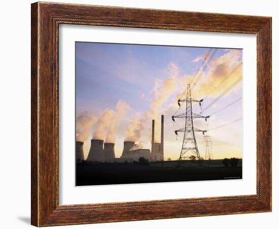 Ferrybridge Power Station, North Yorkshire, England, United Kingdom-Roy Rainford-Framed Photographic Print