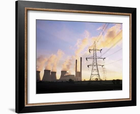 Ferrybridge Power Station, North Yorkshire, England, United Kingdom-Roy Rainford-Framed Photographic Print