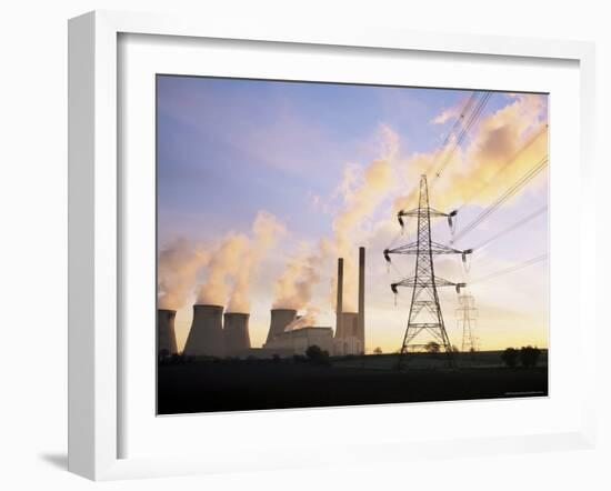 Ferrybridge Power Station, North Yorkshire, England, United Kingdom-Roy Rainford-Framed Photographic Print