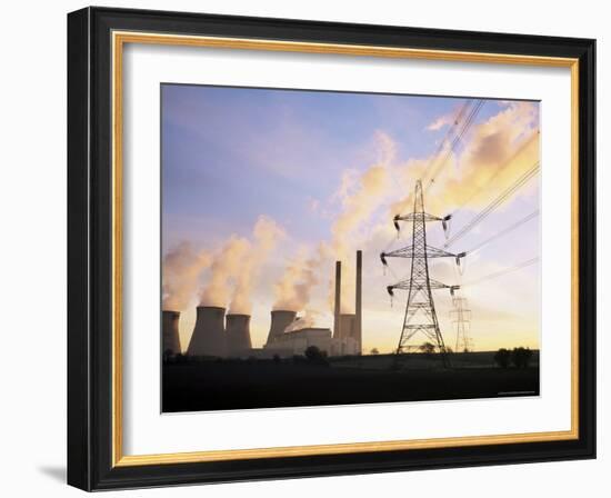 Ferrybridge Power Station, North Yorkshire, England, United Kingdom-Roy Rainford-Framed Photographic Print