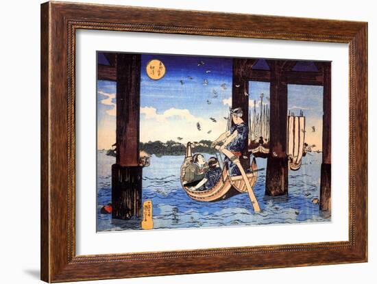 Ferryman-Kuniyoshi Utagawa-Framed Giclee Print