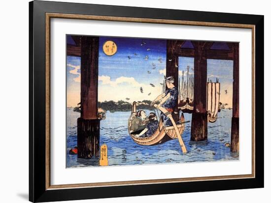 Ferryman-Kuniyoshi Utagawa-Framed Giclee Print