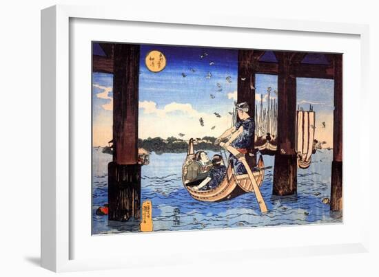 Ferryman-Kuniyoshi Utagawa-Framed Giclee Print