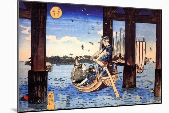 Ferryman-Kuniyoshi Utagawa-Mounted Giclee Print