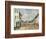 Fervaques, La Rue Principale, C.1877-81 (Oil on Board)-Eugene Louis Boudin-Framed Giclee Print