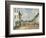 Fervaques, La Rue Principale, C.1877-81 (Oil on Board)-Eugene Louis Boudin-Framed Giclee Print