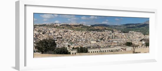 Fes seen from south, Moulay Yacoub Province, Fes-Boulemane, Morocco-null-Framed Photographic Print
