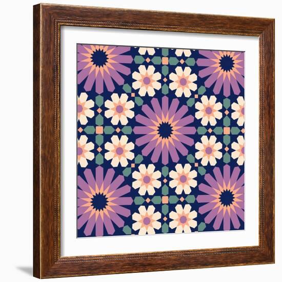 Fes Tile Nightfall-null-Framed Giclee Print