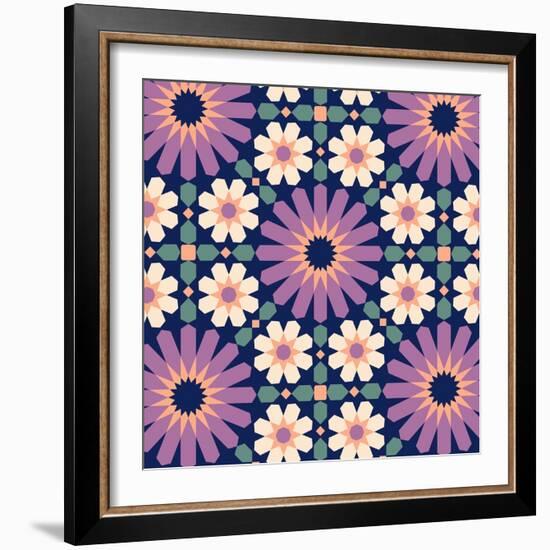 Fes Tile Nightfall-null-Framed Giclee Print