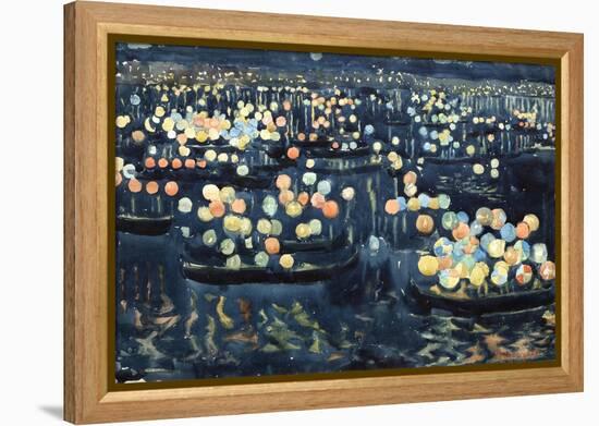 Festa Del Redentore (Festival of Light, Venice)-Maurice Brazil Prendergast-Framed Premier Image Canvas