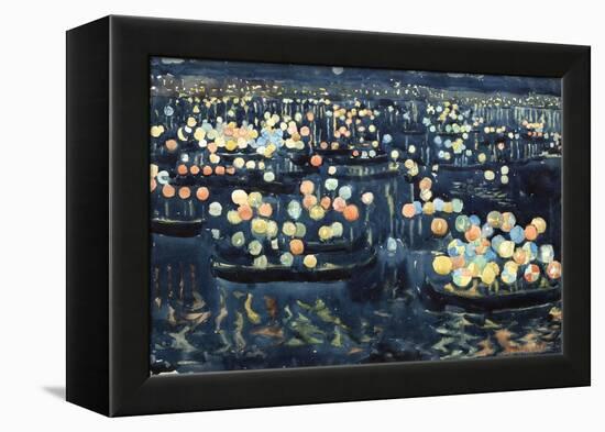 Festa Del Redentore (Festival of Light, Venice)-Maurice Brazil Prendergast-Framed Premier Image Canvas