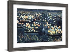 Festa Del Redentore (Festival of Light, Venice)-Maurice Brazil Prendergast-Framed Giclee Print