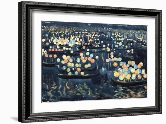 Festa Del Redentore (Festival of Light, Venice)-Maurice Brazil Prendergast-Framed Giclee Print