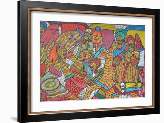 Festival, 2014-Muktair Oladoja-Framed Giclee Print