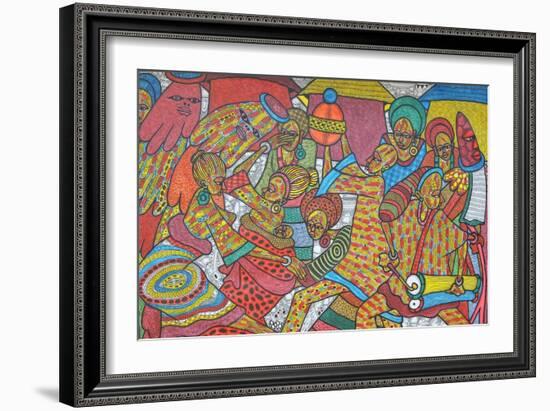 Festival, 2014-Muktair Oladoja-Framed Giclee Print